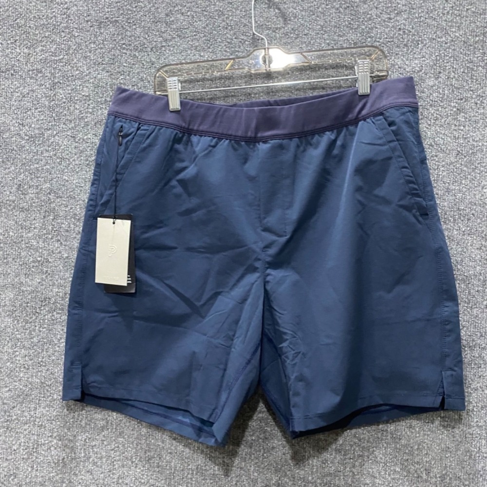 Public Rec Mens Flex Short Lined Navy Blue Athletic Training Shorts Size 38 NWT